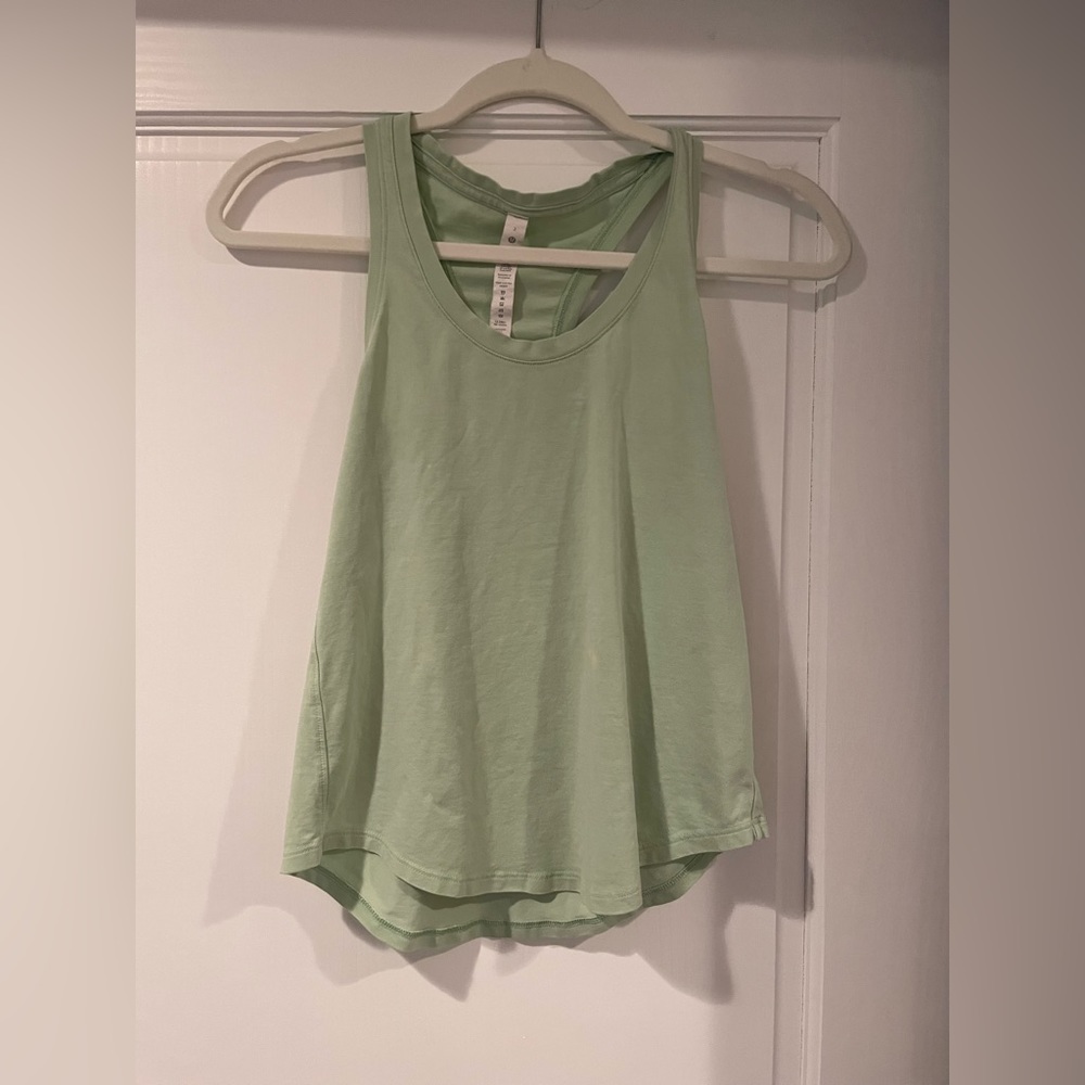 Lululemon Love Tank, size 2 in Creamy Mint.